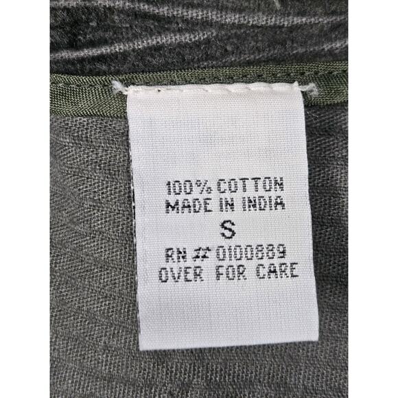 Keren Hart Peplum Corduroy Jacket Womens Small Cotton Vintage Green Mac Coat - Picture 7 of 8